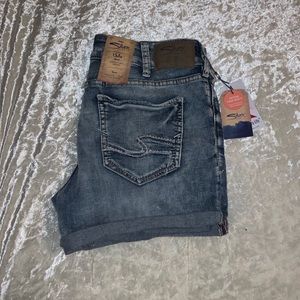 Silver Jean shorts